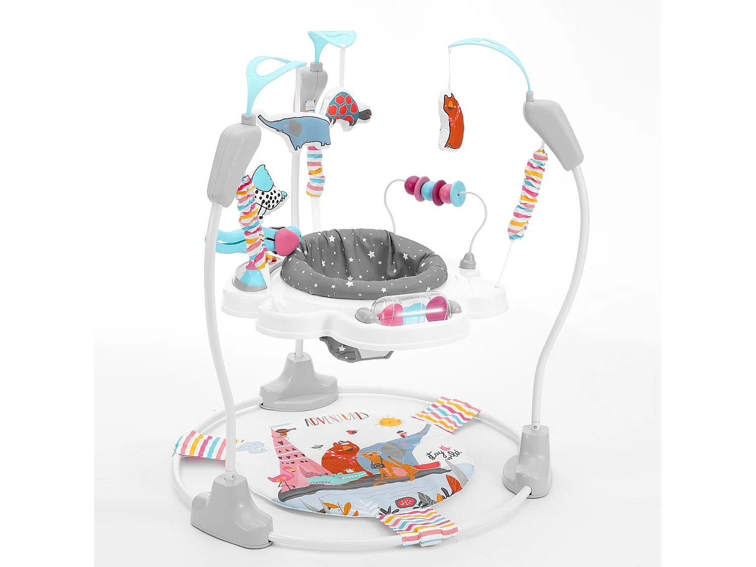 Centro de Actividades para Bebés, SucceBuy Centro de Actividades para Bebés Baby Bouncer, un Baby Jumper Jumperoo con Juguetes, Música y Luces