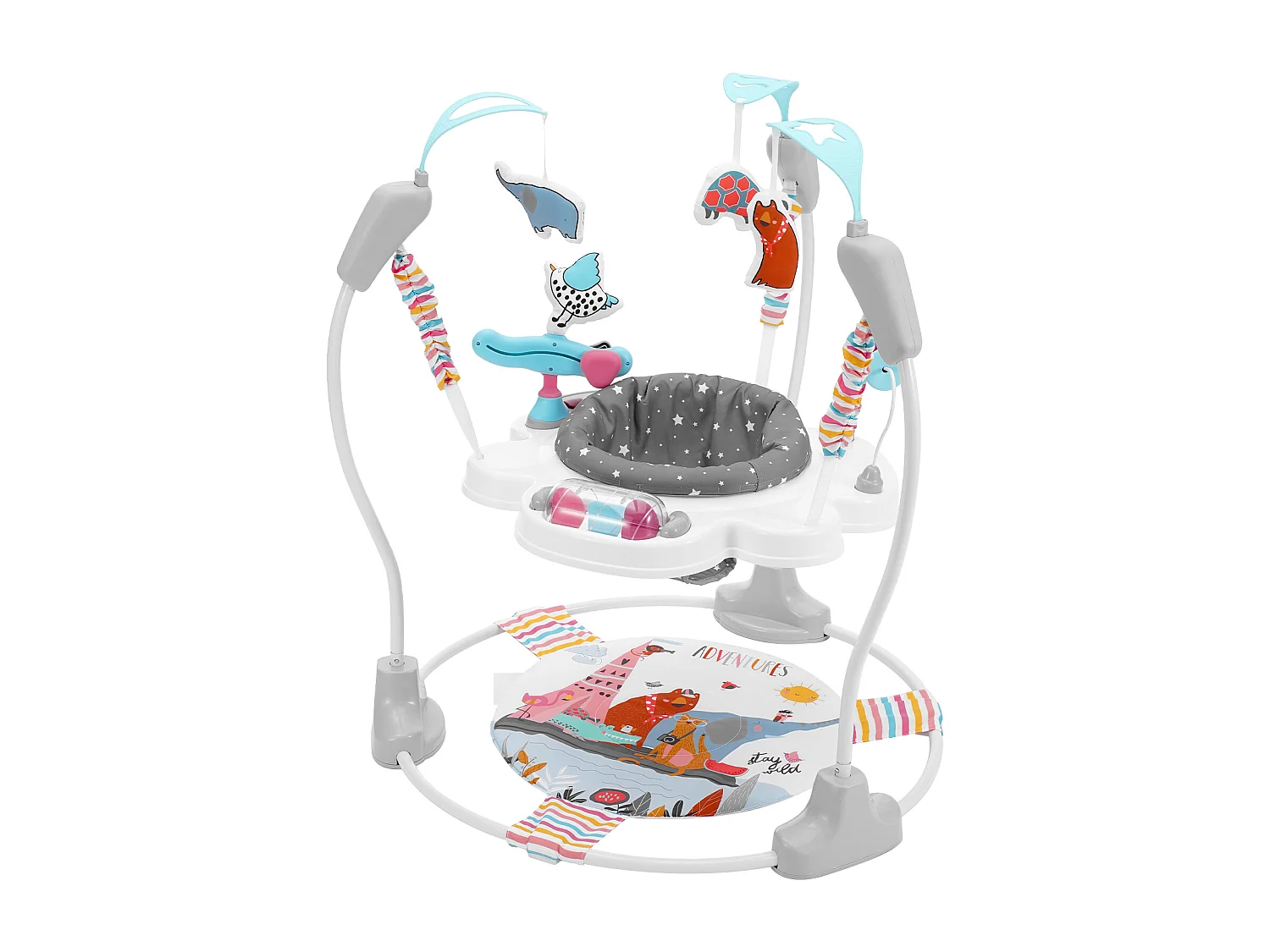 Centro de Actividades para Bebés, SucceBuy Centro de Actividades para Bebés Baby Bouncer, un Baby Jumper Jumperoo con Juguetes, Música y Luces