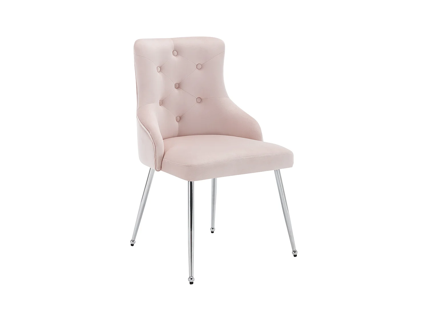 Eetkamerstoel, gecapitonneerde rugleuning, fluweel, metalen poten, moderne fauteuil, lendensteunkussen, zwart (afmetingen niet gespecificeerd)