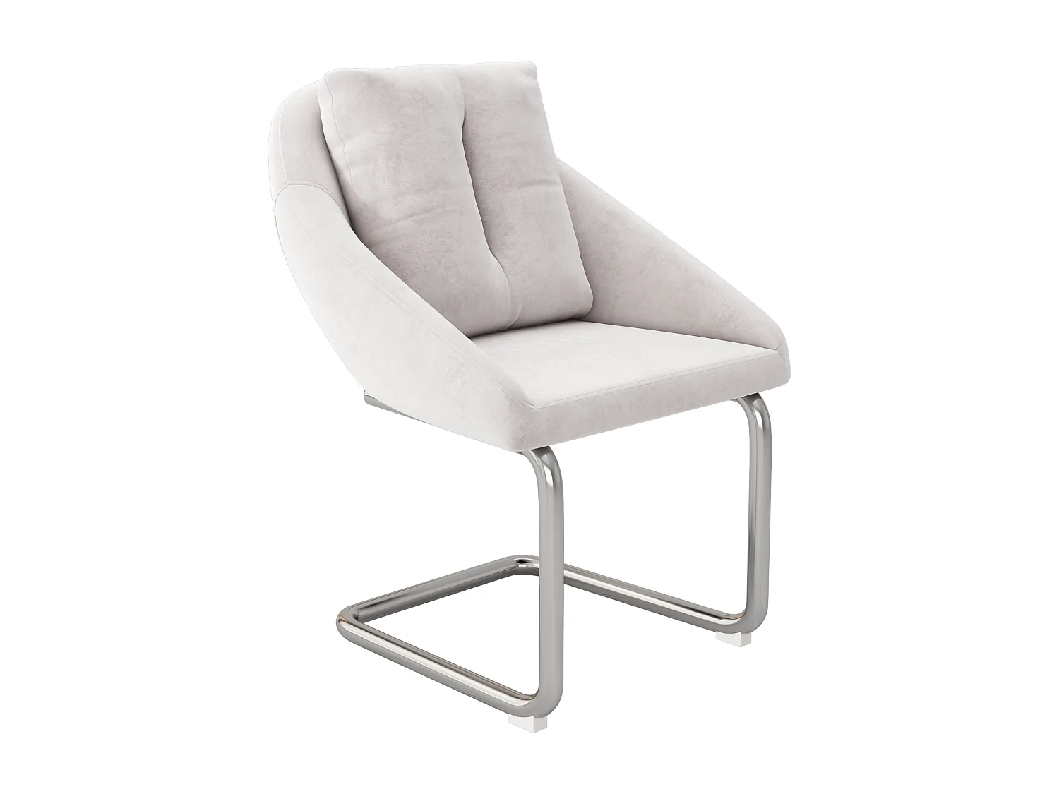 Set van 4 fluwelen eetkamerstoelen met kussens, luxe draaifauteuil voor woonkamer en slaapkamer, gebogen poten, beige (lengte 72 x breedte 60 x hoogte 50 cm)