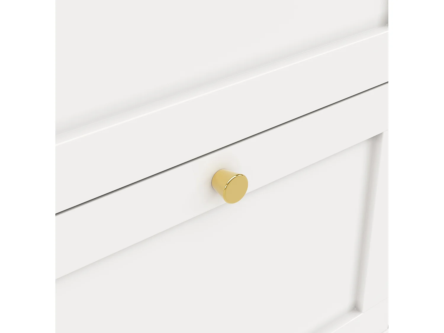 Table haute 360° pivotante, avec 4 tiroirs et étagères ouvertes, design moderne, MDF, blanc (105x39x102 cm)