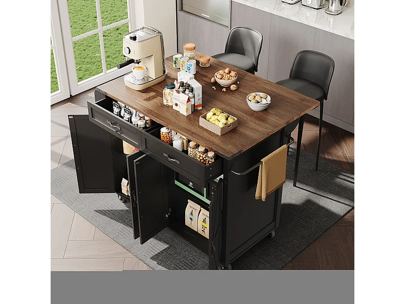 Table Haute avec Plateau Miroir Marbré, Design Moderne, MDF, Noir, Pieds Métalliques (100x90x90 cm)