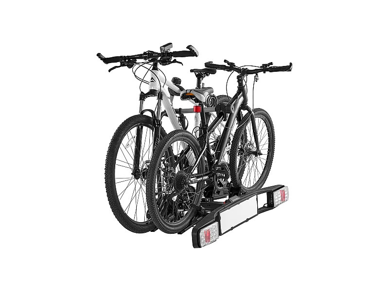 Fahrrad-Aufbewahrungsständer, SucceBuy Zusammenklappbarer Fahrradträger für 2 Fahrräder, Kompatibel mit 5-cm-Aufnahmen