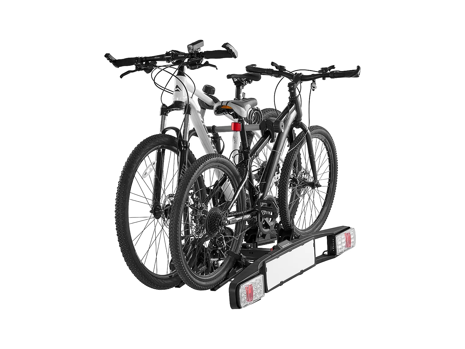 Support de Rangement pour Vélos, SucceBuy Porte-Vélos pour 2 Vélos Pliable, Compatible avec les Récepteurs de 5 cm