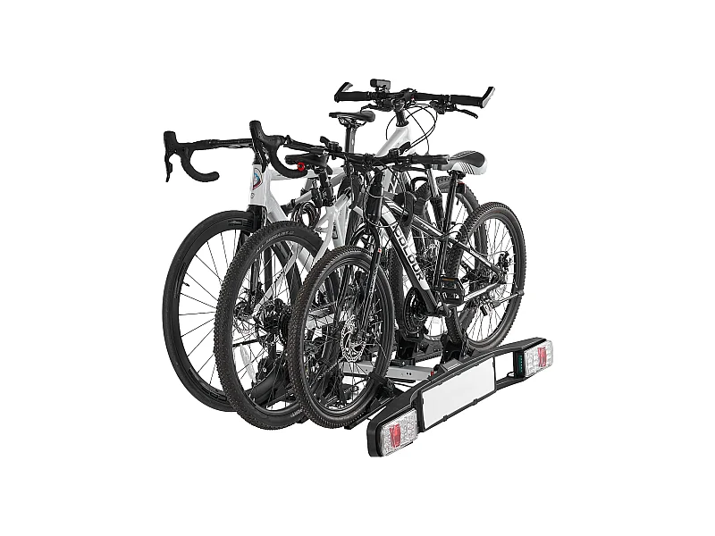 Fahrrad-Aufbewahrungsständer, SucceBuy Klappbarer Fahrradträger für 3 Fahrräder, Kompatibel mit 5-cm-Aufnahmen