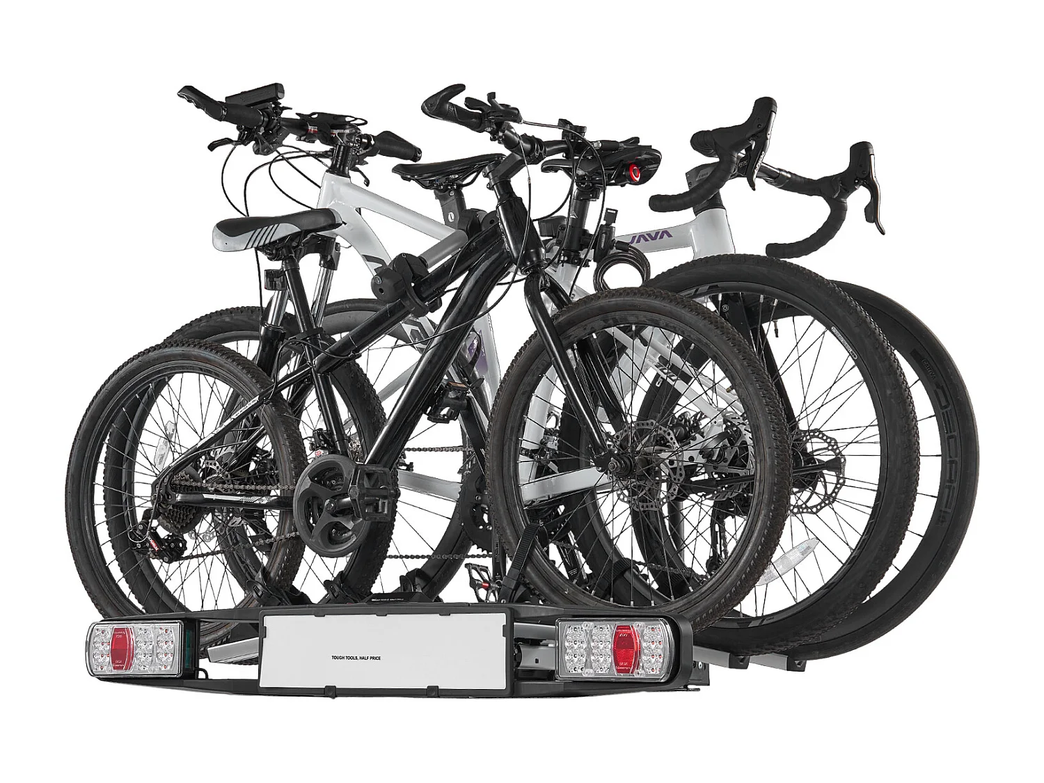 Support de Rangement pour Vélos, SucceBuy Porte-Vélos d'Attelage pour 3 Vélos, Support Verrouillable pour Récepteurs de 5 cm