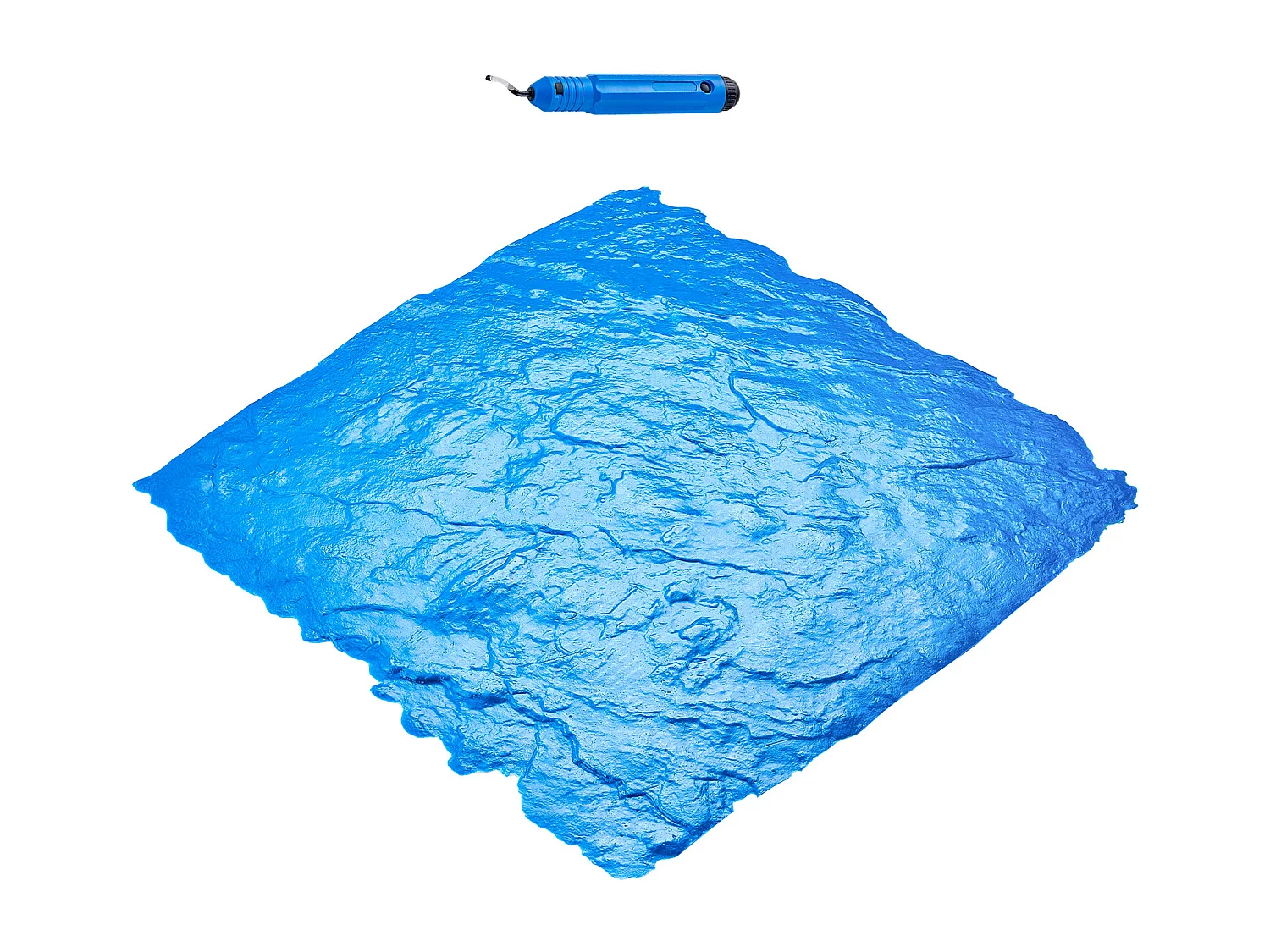 Tapis de Tampons pour Béton SucceBuy, 61 x 61 cm, Peau Texturée en Polyuréthane, Utilisation Répétée