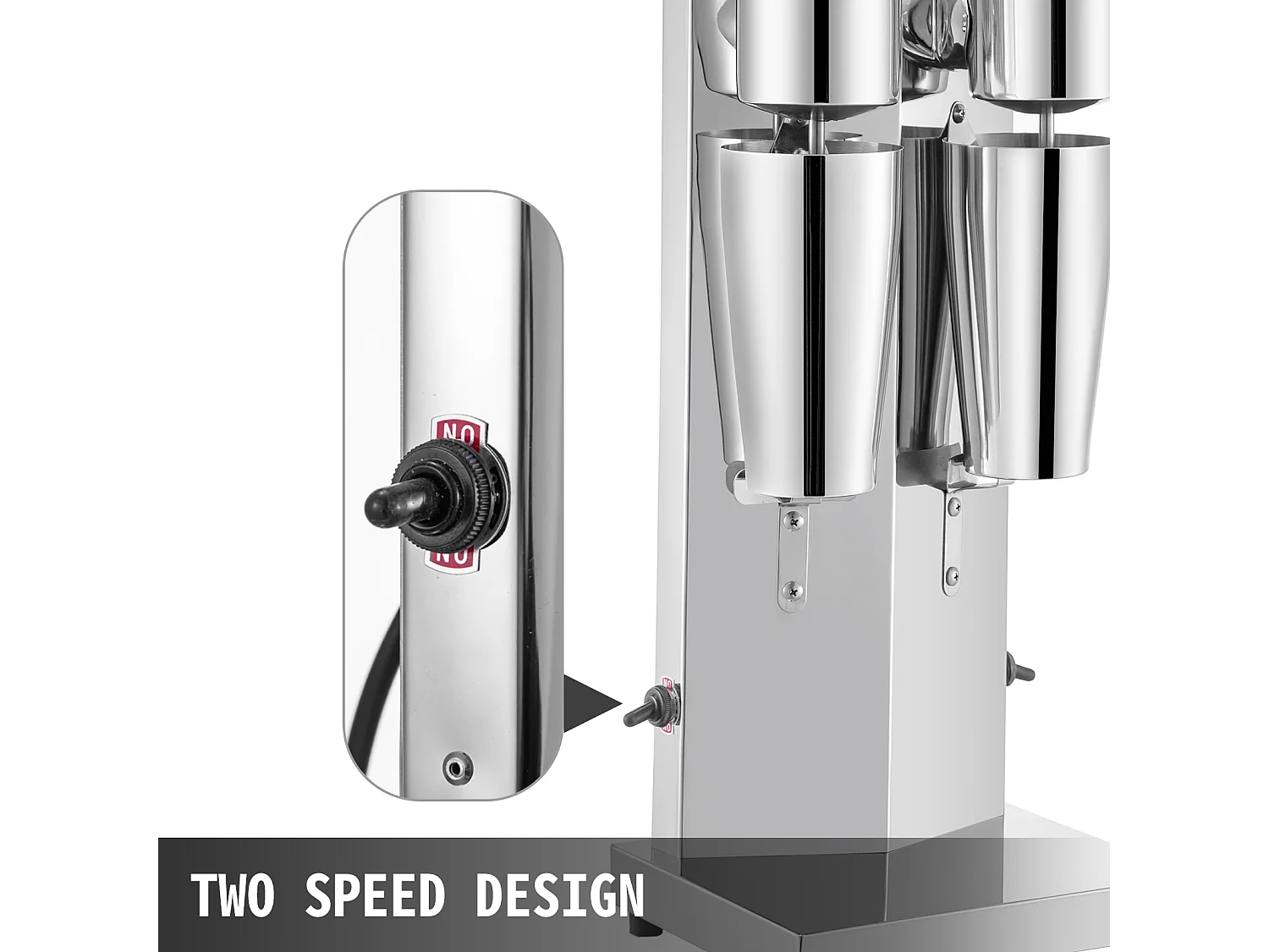 Mixeur de Comptoir Kit de fabrication de milkshakes SucceBuy, Machine à Milkshakes électrique en Acier Inoxydable