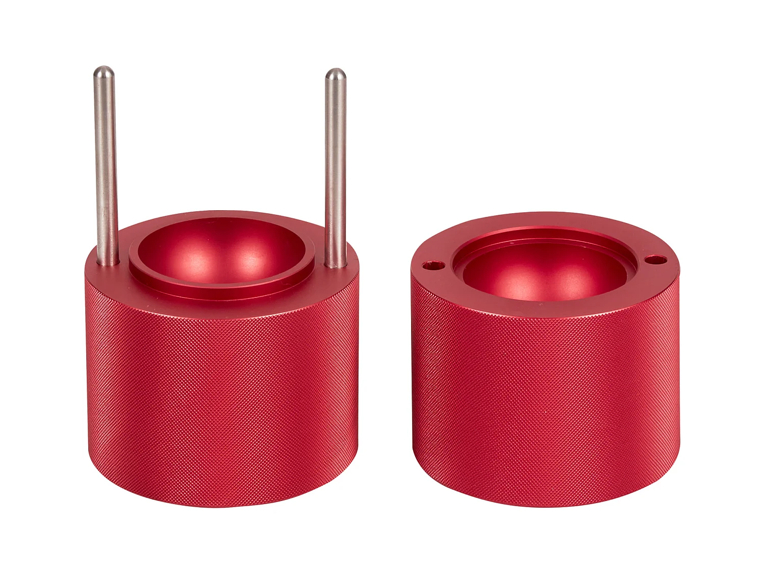 Máquina de Hielo SucceBuy 60 mm, Prensa de Hielo Esferas de Aluminio Redondo para Whisky, Rojo