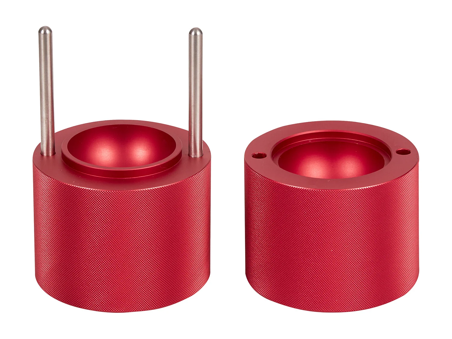 Machine à Glaçons SucceBuy 60 mm, Presse à Glaçons Sphères en Aluminium Rond pour Whisky, Rouge