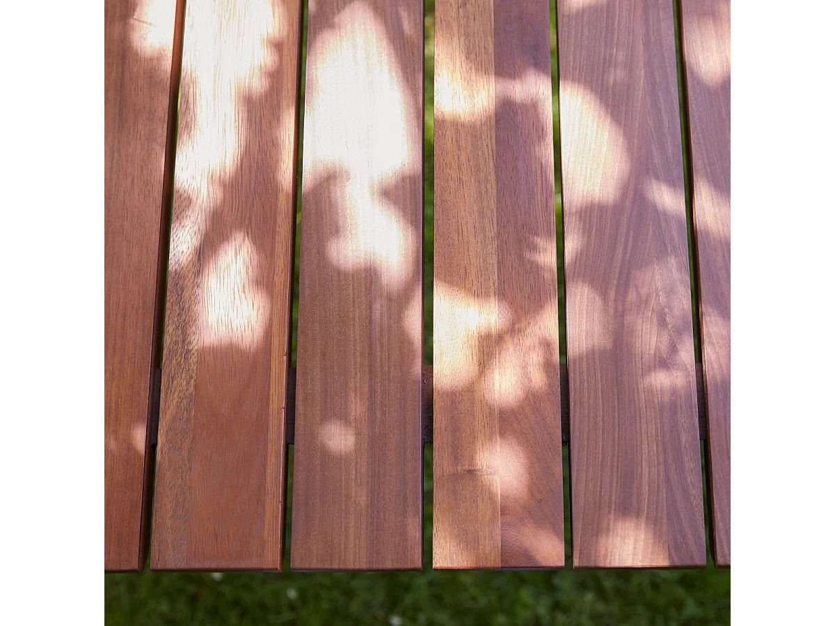 Tavolo da giardino in teak massello e metallo Toscane 6/8 pers.