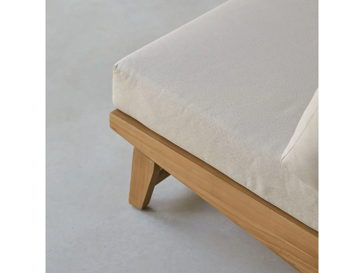 2-Sitzer-Bank Olia aus massivem Teakholz