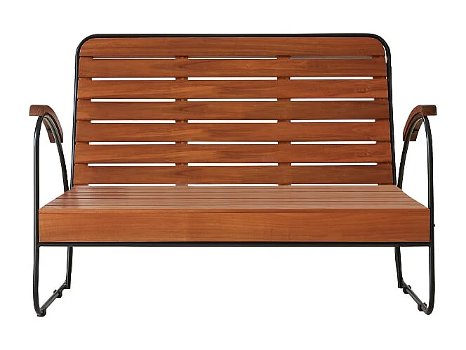 Banc Key Wood en acacia massif, 2 places