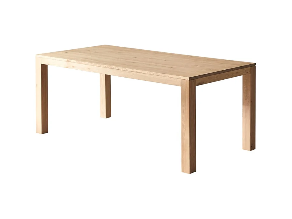 Tisch aus massivem Eichenholz mit Knoten, 6–8 Pers. Eden