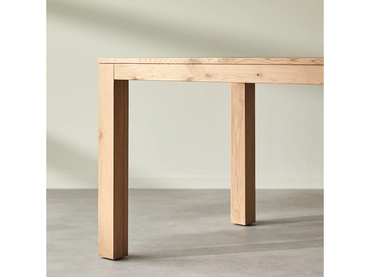 Table en bois de chêne massif avec noeuds 6-8 pers. Eden