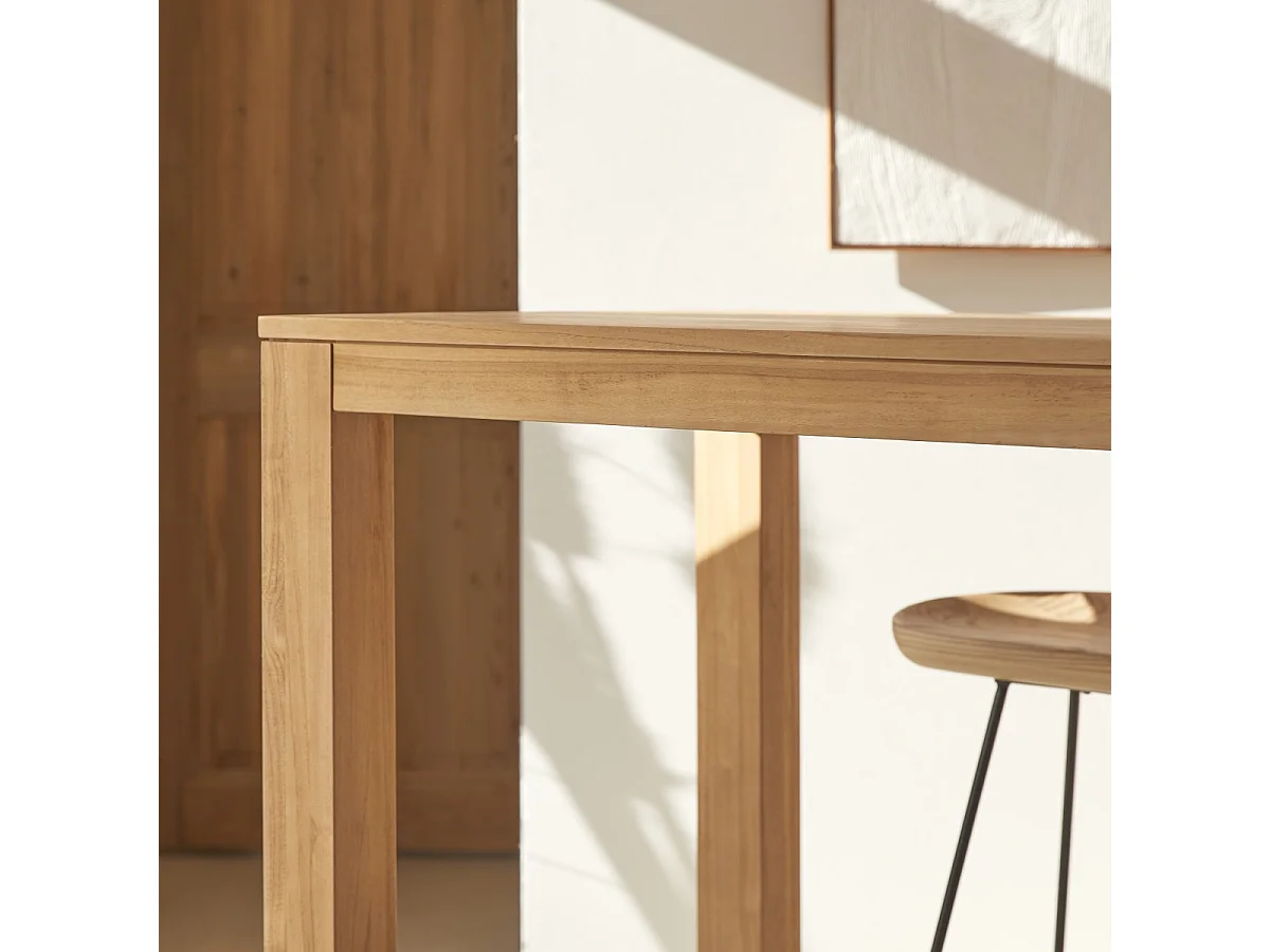 Eden - Solid teak bar table for 4–6 people