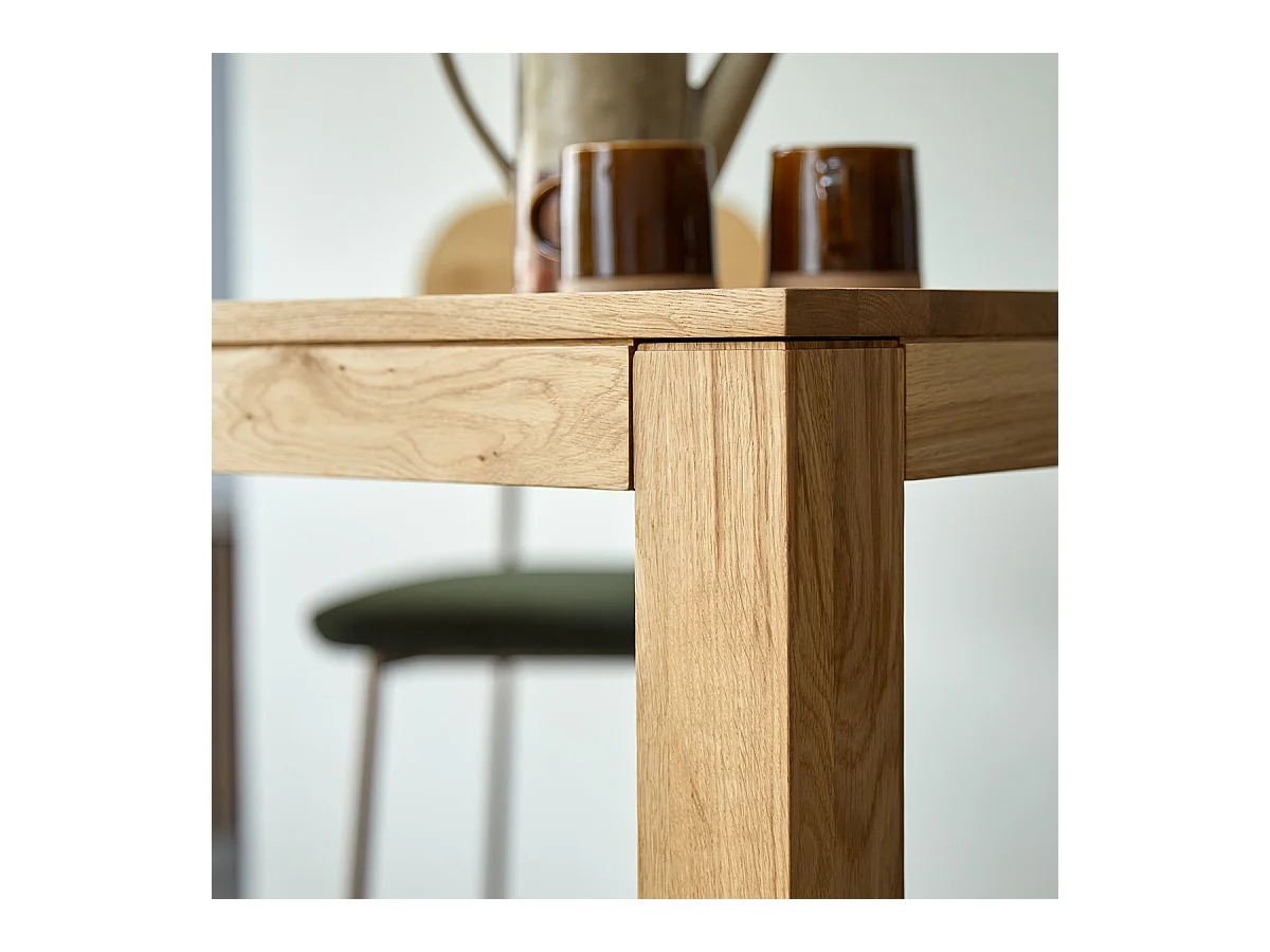 Table de bar en bois de chêne massif 150x75 Eden