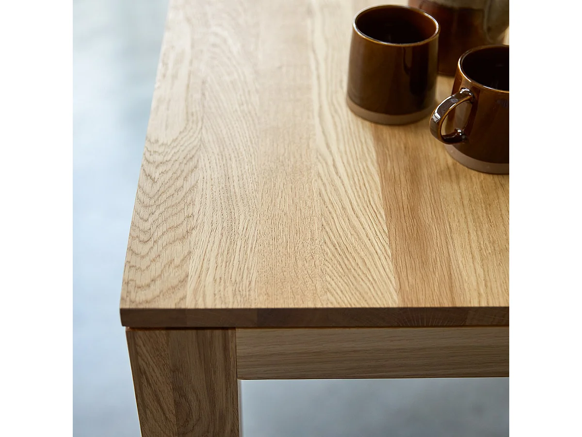 Table de bar en bois de chêne massif 150x75 Eden
