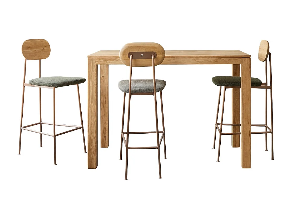 Bartisch Eden aus massivem Eichenholz 150x75