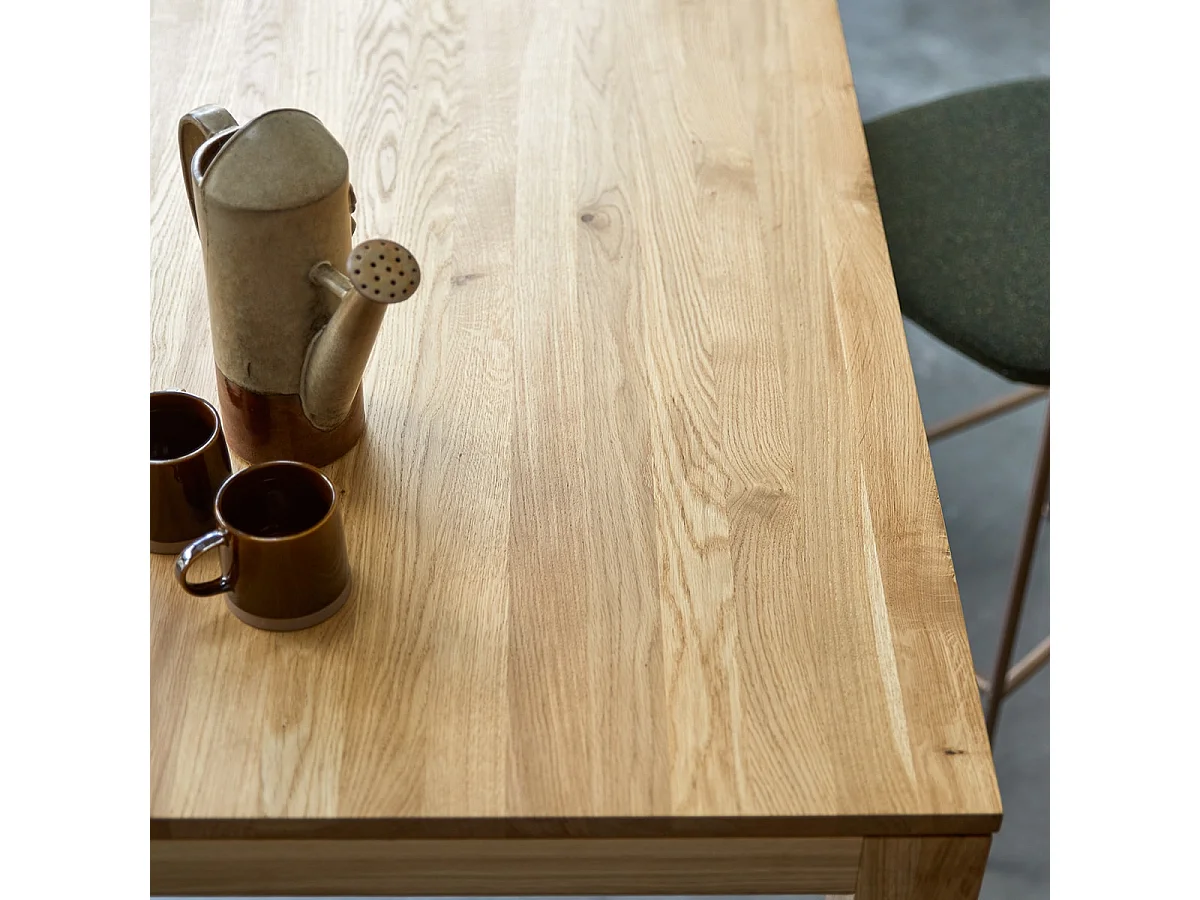 Bartisch Eden aus massivem Eichenholz 150x75