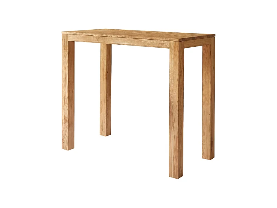 Tavolo da bar in legno di rovere massello 120x60 Eden