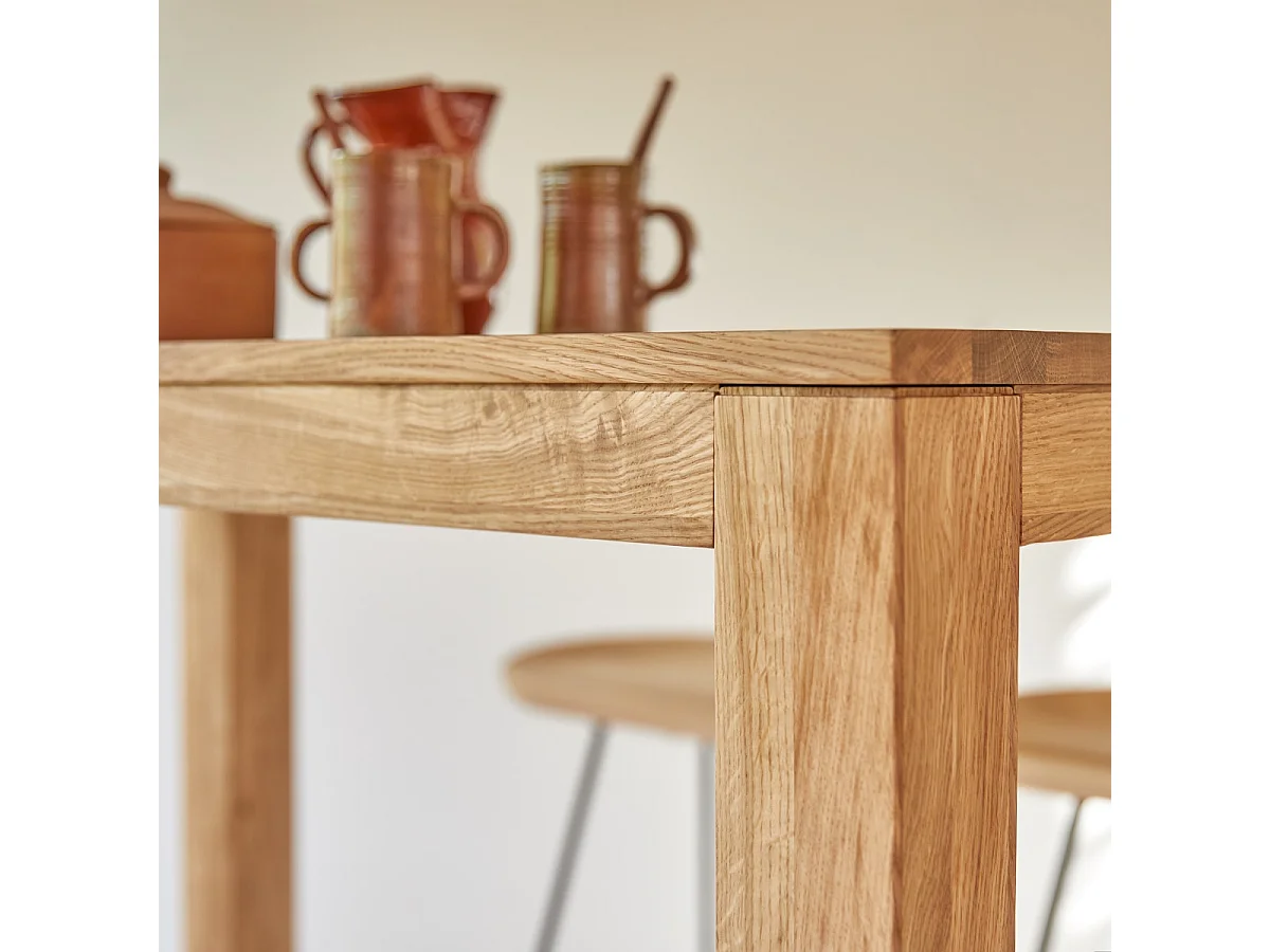 Bartisch Eden aus massivem Eichenholz 120x60