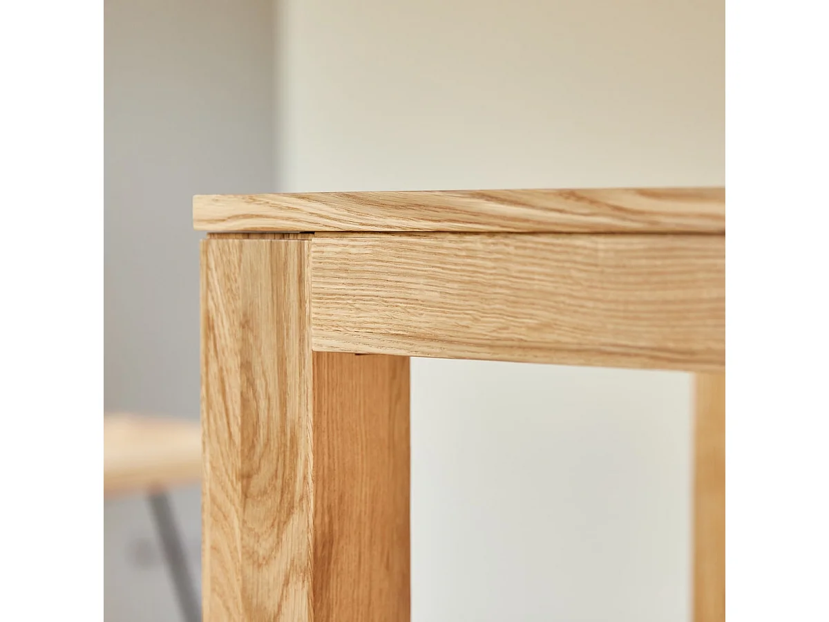 Bartisch Eden aus massivem Eichenholz 120x60