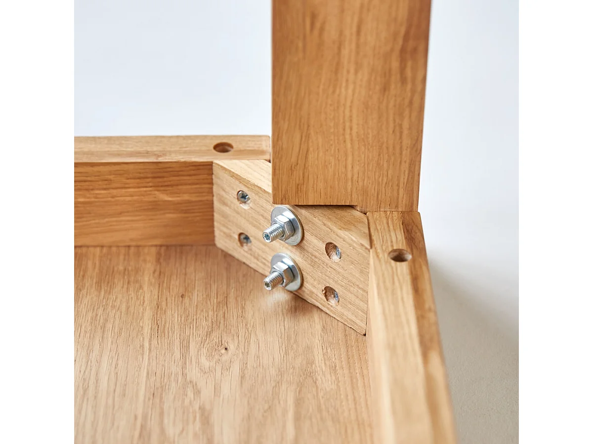 Bartisch Eden aus massivem Eichenholz 120x60