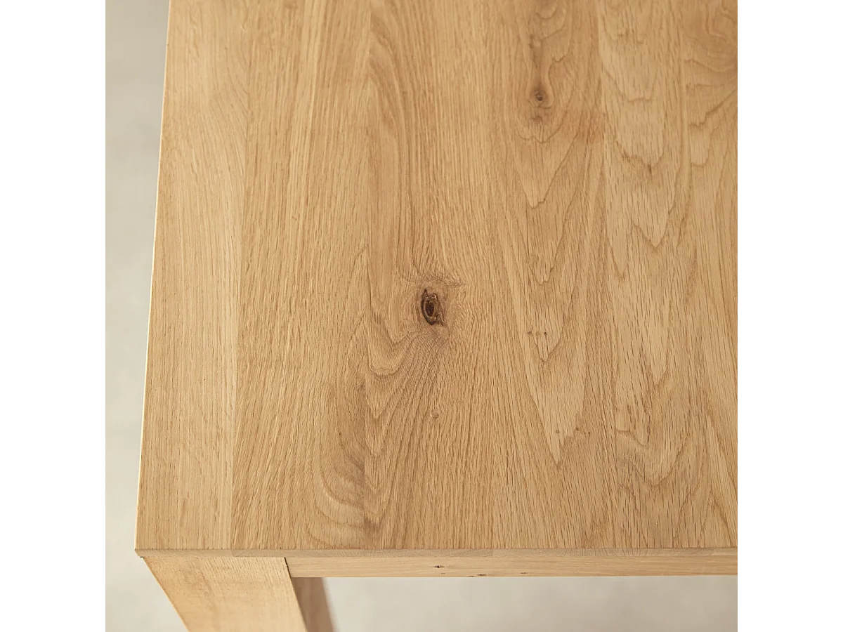 Tavolo da bar in legno di rovere massello 120x60 Eden