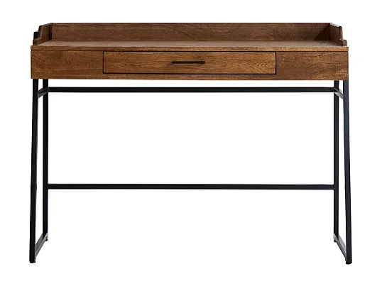 Schreibtisch Hedda aus massivem Mangoholz und Metall 114