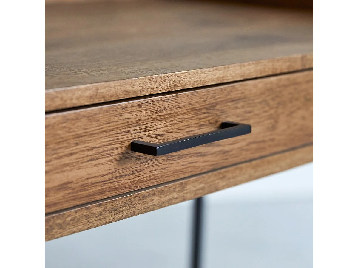 Schreibtisch Hedda aus massivem Mangoholz und Metall 114