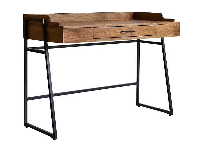 Schreibtisch Hedda aus massivem Mangoholz und Metall 114