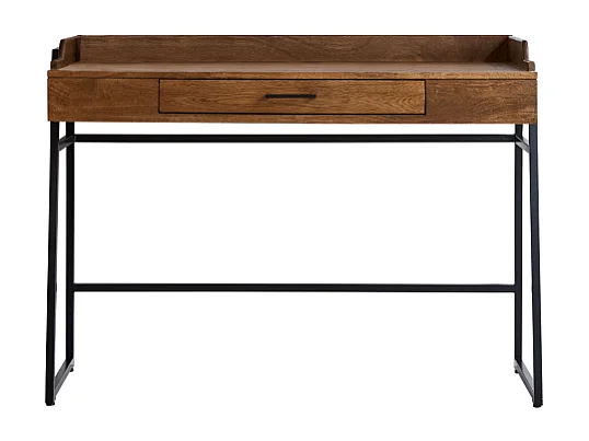 Schreibtisch Hedda aus massivem Mangoholz und Metall 114