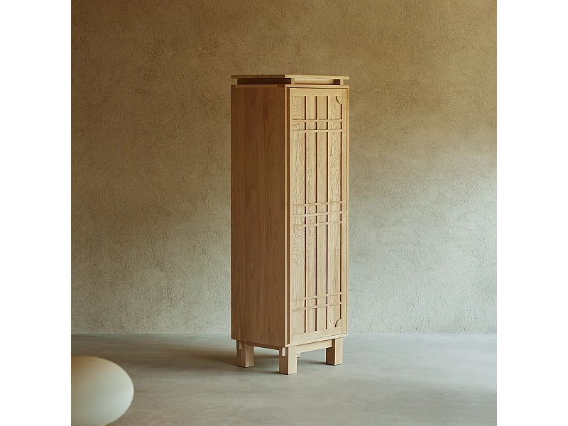 Colonna portaoggetti in legno di quercia 62 Bodi