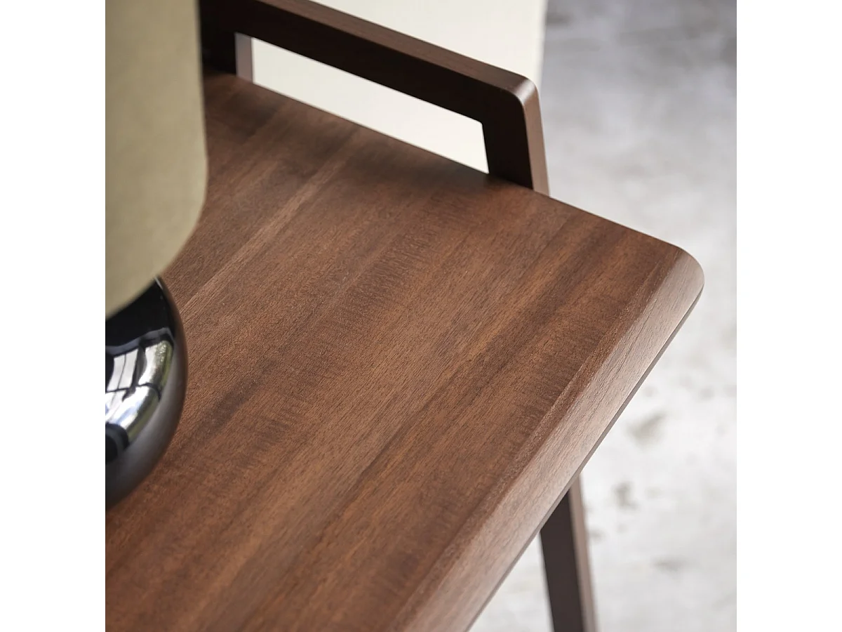 Klappbarer Schreibtisch Philips aus dunklem, massivem Teakholz