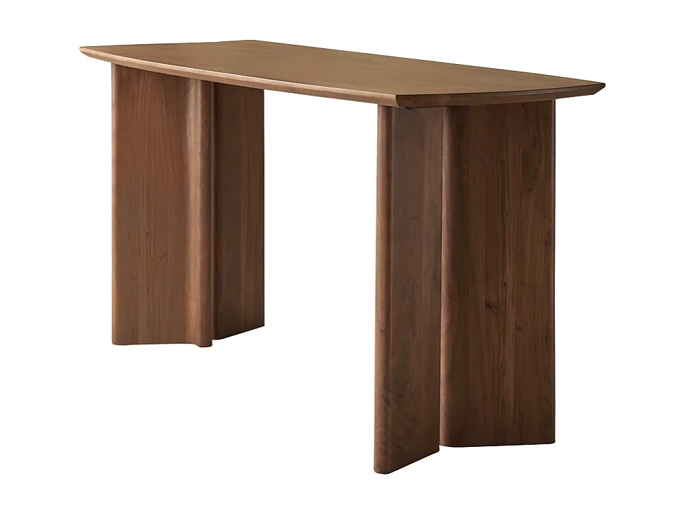 Scrivania in legno di acacia massello da 160 cm Suzanne