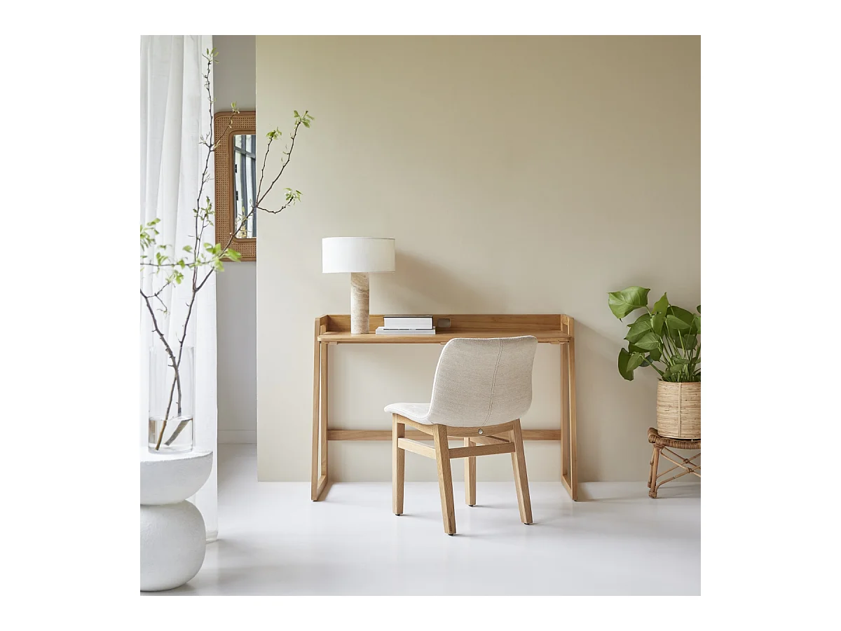 Scrivania pieghevole in teak massello chiaro Philip