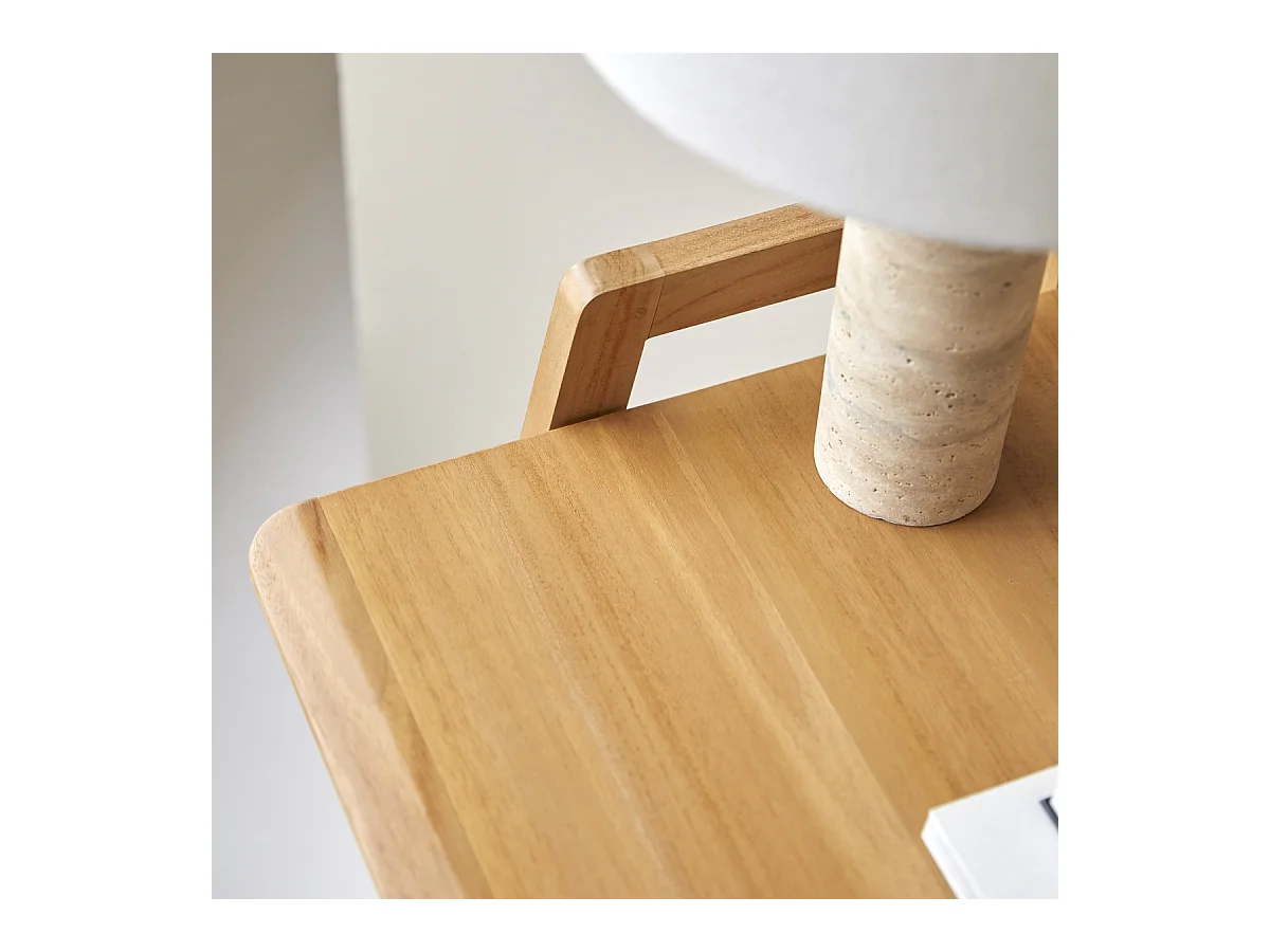 Scrivania pieghevole in teak massello chiaro Philip