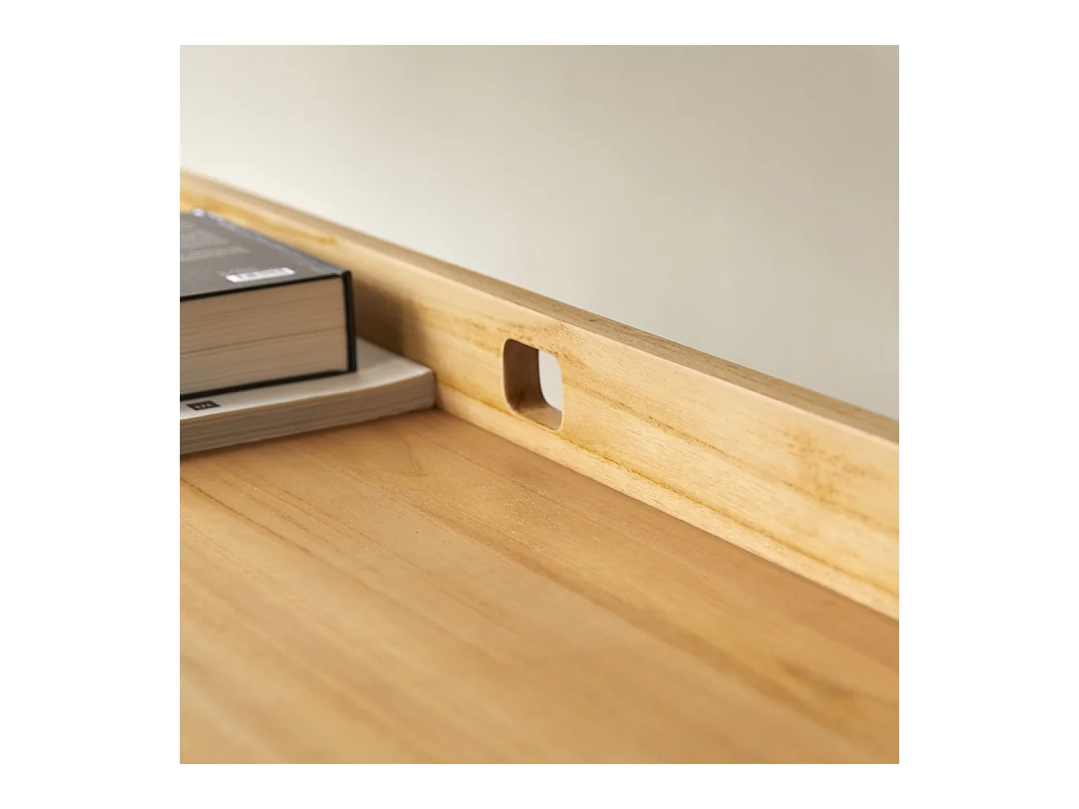 Scrivania pieghevole in teak massello chiaro Philip