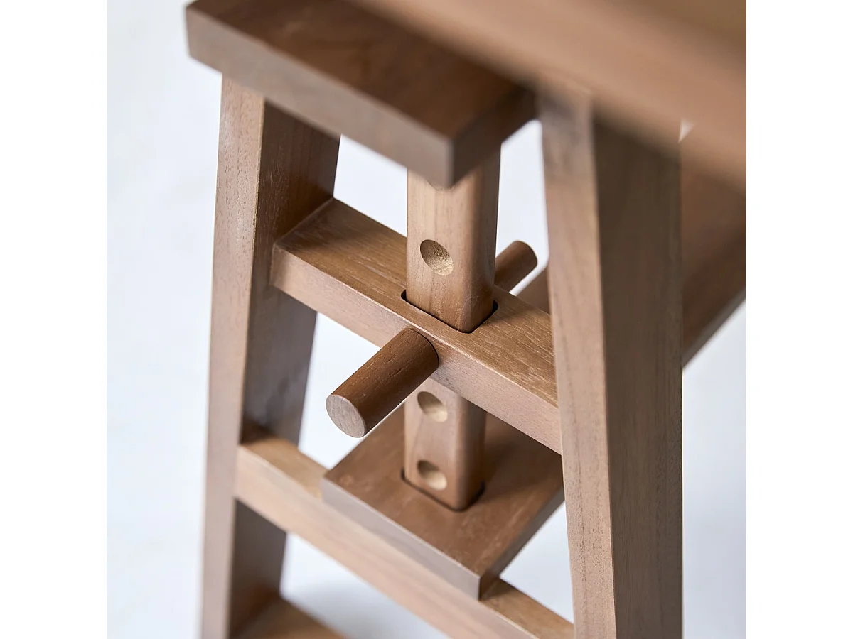 Bureau en bois de teck massif Trestle