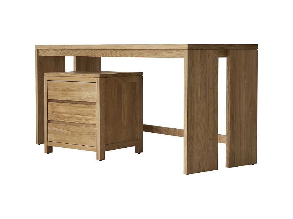 Scrivania in legno di quercia massello 160 Eden