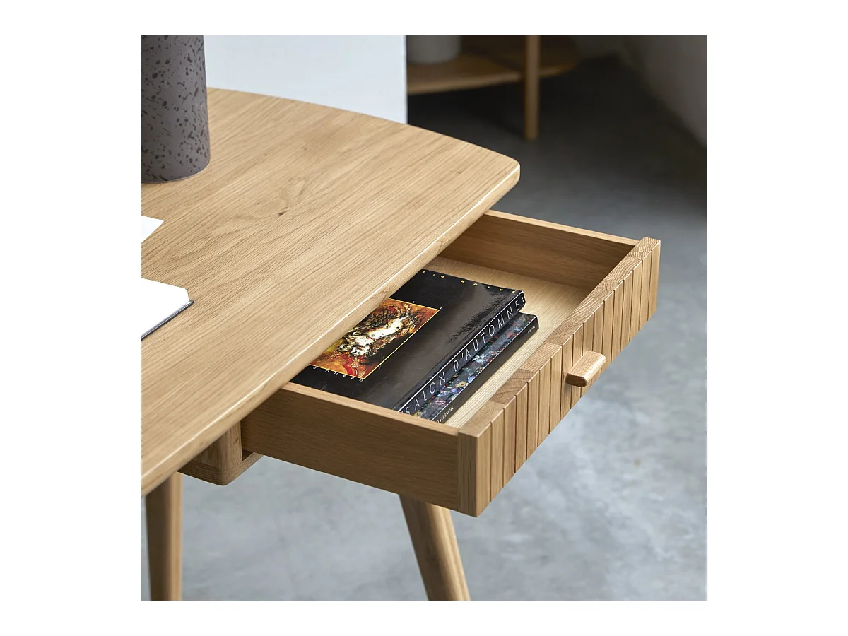 Scrivania in legno di rovere massello