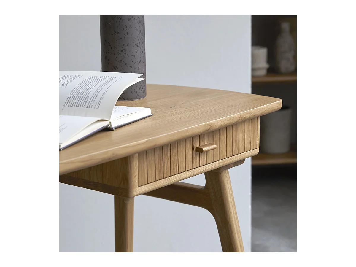 Scrivania in legno di rovere massello