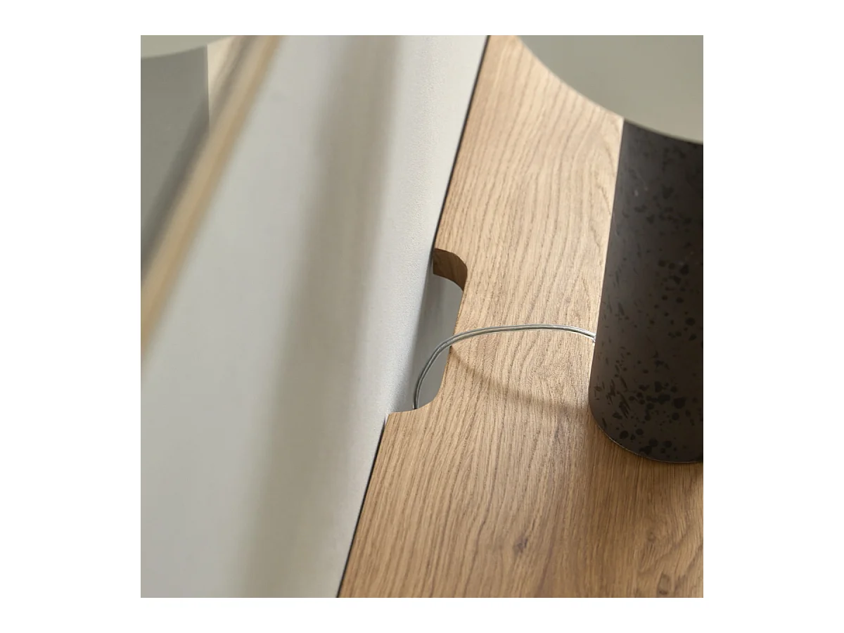 Scrivania in legno di rovere massello