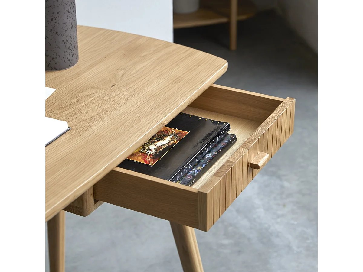 Schreibtisch aus massivem Eichenholz