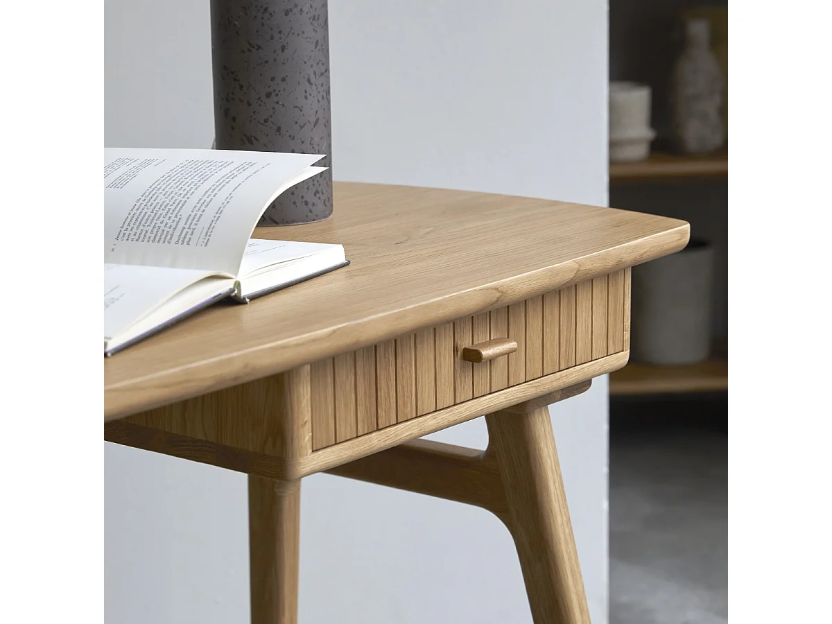 Schreibtisch aus massivem Eichenholz