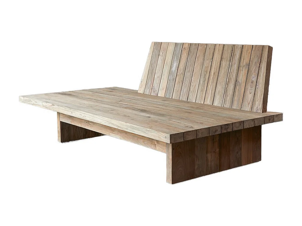 Sitzbank Joaquin aus recyceltem Teakholz ,3-Sitzer