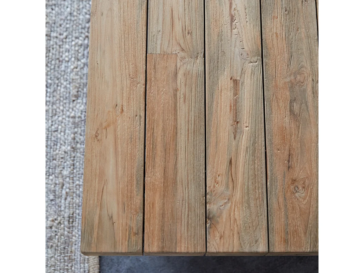 Sitzbank Joaquin aus recyceltem Teakholz ,3-Sitzer