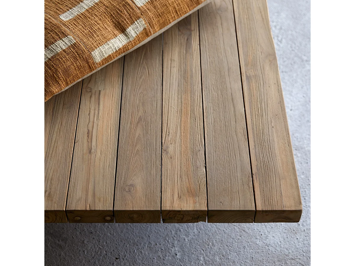 Sitzbank Joaquin aus recyceltem Teakholz ,3-Sitzer