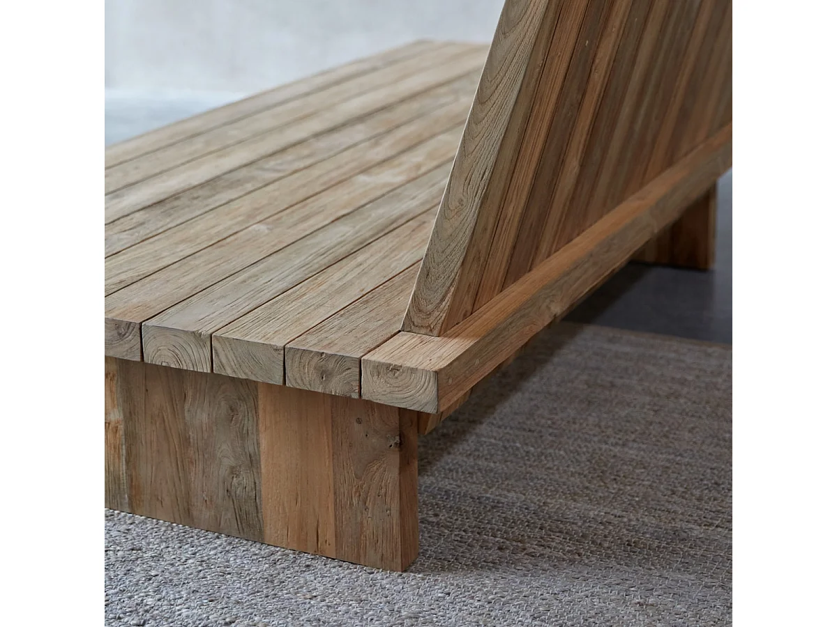 Sitzbank Joaquin aus recyceltem Teakholz ,3-Sitzer